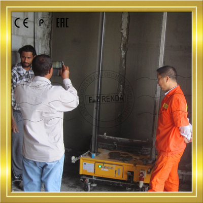 Auto equipamento de construção da máquina do emplastro da parede do almofariz para o interior